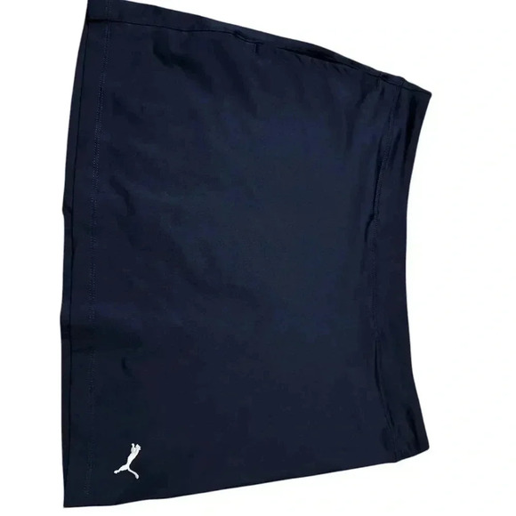 Junior Girls Puma Knit Golf Skirt Navy - Picture 2 of 6